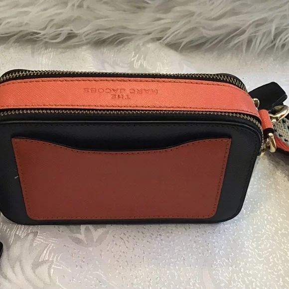 Marc Jacobs Black and Orange Crossbody Bag with Gold Accents - Picture 2 of 7